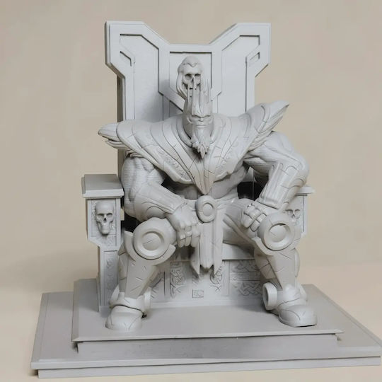 Unpainted 3D Figure Old Thanos On Throne Painting Diy Gift Colors 30 Cm 1:6