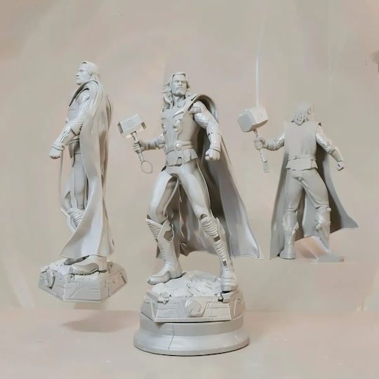 Unpainted 3D Figure Thor Avenger Painting DIY Gift Colors 15.2 Cm 1:12