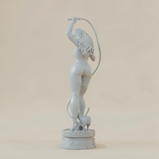 Unbemalte 3d Figur Katzefrau Stehend 3d Druck Figur Dc Diy Bemalen Geschenk Farben 20 Cm 1:8