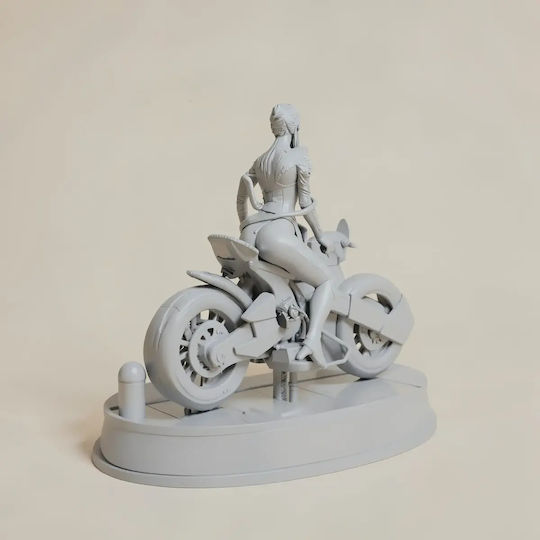 Unbemalte 3d Figur Catwoman Auf Motorrad Aus Dc Bemalung Diy Geschenk Farben 20 Cm 1:8