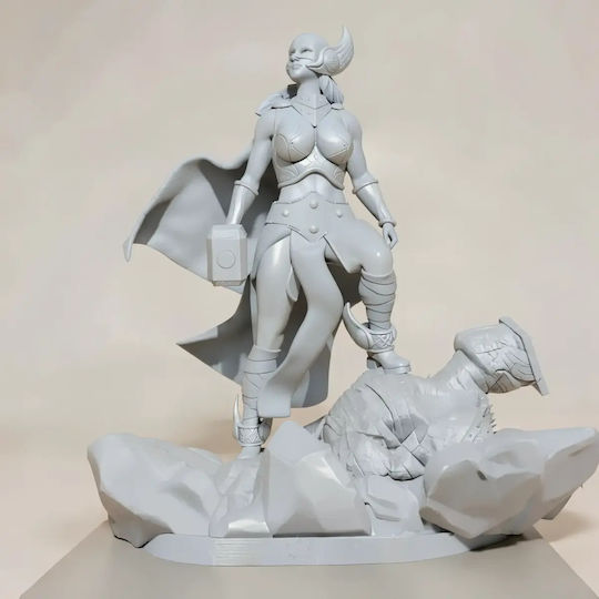 Небоядисана 3D Фигура Jane Foster As Thor Боядисване DIY Подарък Цветове 30 см 1:6