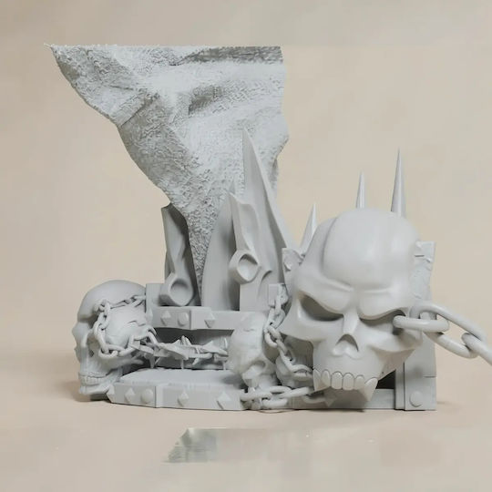 Unpainted 3D Figure Spawn Book Holder 3D Printing Models Painting DIY Gift Colors 15.2 Cm 1:12