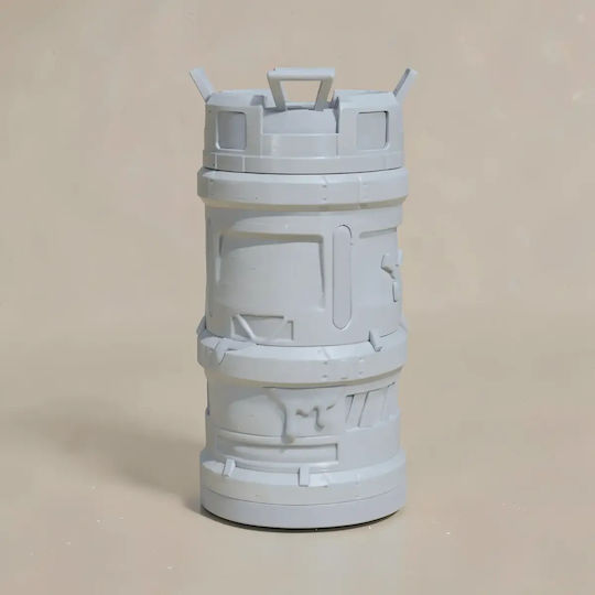 Figurină 3D Nevopsită Basic Toxic Waste Can Holder Vopsire Diy Cadou Culori 30 Cm 1:6