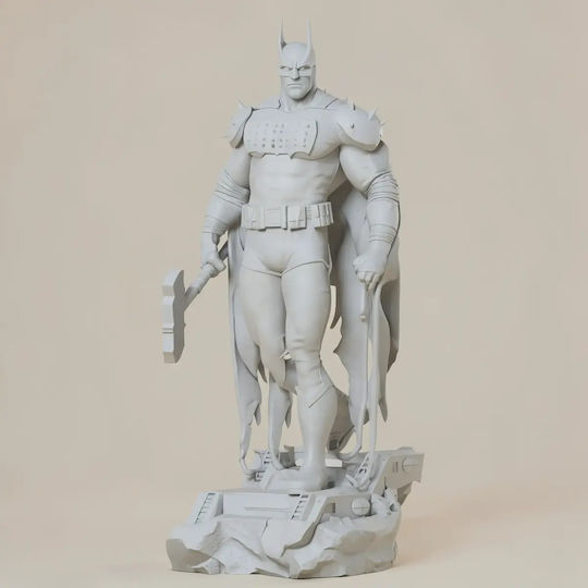 Unpainted 3D Figure Batman Hammer Armor Files Painting Diy Gift Colors 30 Cm 1:6