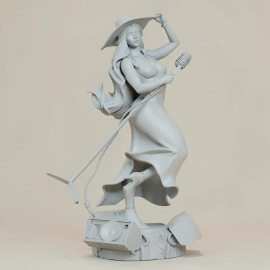 Unpainted 3D Figure Pauline Super Mario Odyssey 250mm 3D Painting DIY Gift Colors 30 Cm 1:6
