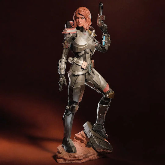 Ungefärliche Übersetzung:  
Unbemalte 3d Figur Shae Vizla Mandalorian 3d Bemalen Diy Geschenk Farben 30 Cm 1:6