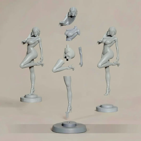 Άβαφη 3d Φιγούρα Wonder Woman Red Suit Βάψιμο Diy Δώρο Χρώματα 30 Cm 1:6