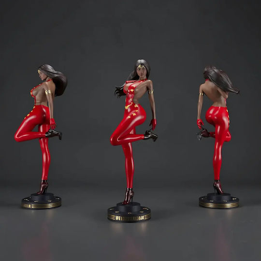 Άβαφη 3d Φιγούρα Wonder Woman Red Suit Βάψιμο Diy Δώρο Χρώματα 30 Cm 1:6