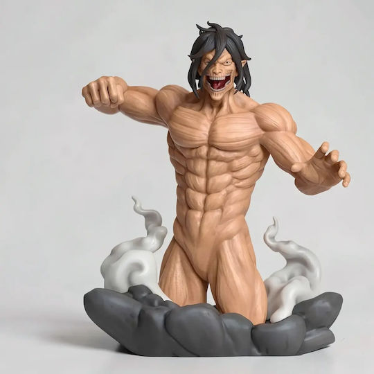 Unbemalte 3d Figur Eren Halbkörper Bereit Angriff auf Titan Bemalt Diy Geschenk Farben 30 Cm 1:6
