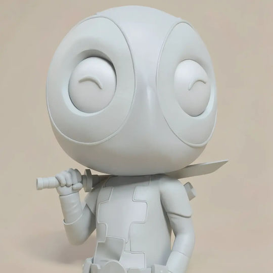 Figurină 3D Nevopsită Chibi Deadpool Sword Files Vopsire Diy Cadou Culori 15,2 Cm 1:12
