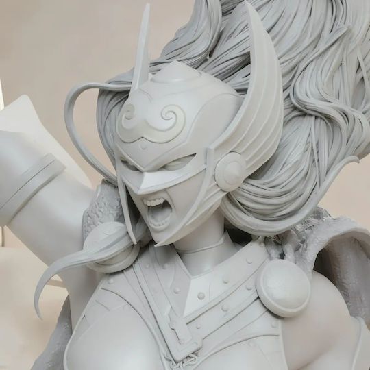 Unpainted 3D Figure Thunder Lady Thor Vs Lady Loki Painting Diy Gift Colors 15.2 Cm 1:12