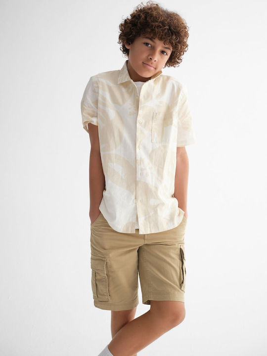 Kinder-Shorts/Bermudas Stoff Khaki