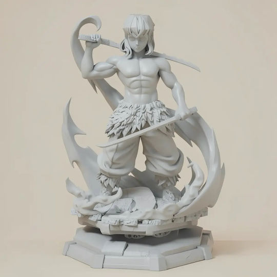 Άβαφη 3d Φιγούρα Inosuke Stand Pose 355mm Βάψιμο Diy Δώρο Χρώματα 15,2 Cm 1:12