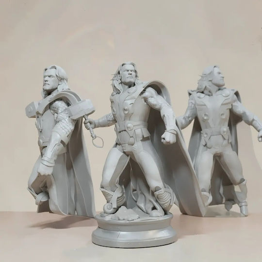 Unpainted 3D Figure Thor Avenger Painting DIY Gift Colors 20 Cm 1:8