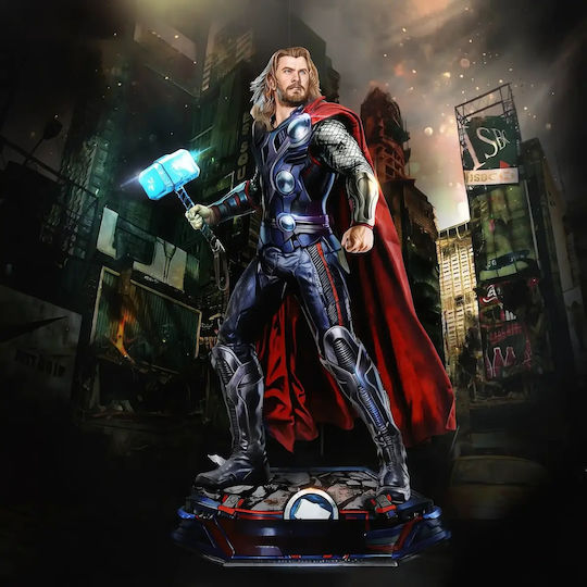 Unpainted 3D Figure Thor Avenger Painting DIY Gift Colors 20 Cm 1:8