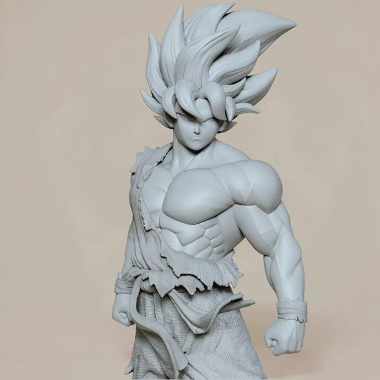 Άβαφη 3D Фигура Син Гоку Супер Саян Без Риза 3D Печат Модел Dragonball Боядисване Направи Си Сам Подарък Цветове 15,2 См 1:12