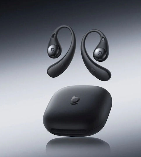 Baseus Eli Sport 2 Open Ear Bluetooth Handsfree Ακουστικά με Αντοχή στον Ιδρώτα και Θήκη Φόρτισης Μαύρα