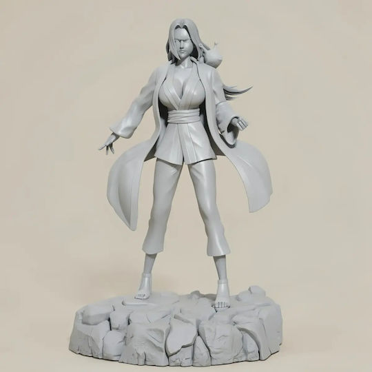 Άβαφη 3d Φιγούρα Tsunade Stand Rock Base Βάψιμο Diy Δώρο Χρώματα 20 Cm 1:8
