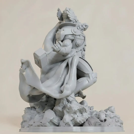 Άβαφη 3d Φιγούρα King Thor 3d Model Action Pose Βάψιμο Diy Δώρο Χρώματα 30 Cm 1:6