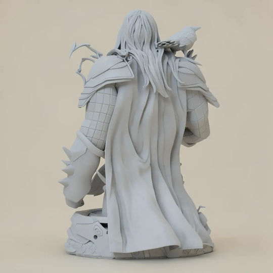 Unpainted 3D Figure Thor Raven Bust 3D Printing Figurine Painting DIY Gift Colors 30 Cm 1:6
