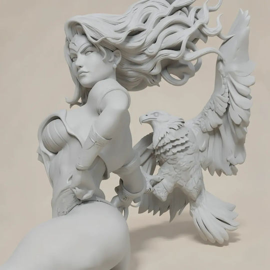 Unpainted 3D Figur Wonder Woman Thicc Eage Painting Diy Geschenk Farben 15,2 Cm 1:12
