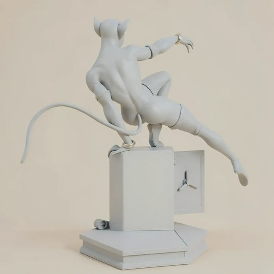 Sammlbare Figur 3d Katzefrau Bankräuber 290mm Bemalt Diy Geschenk Farben 20 Cm 1:8
