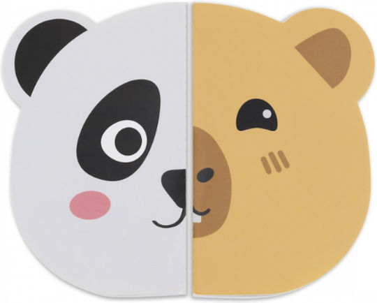 Miquelrius Set of 2 Notebooks 34 Sheets with White Pages Panda And Capy