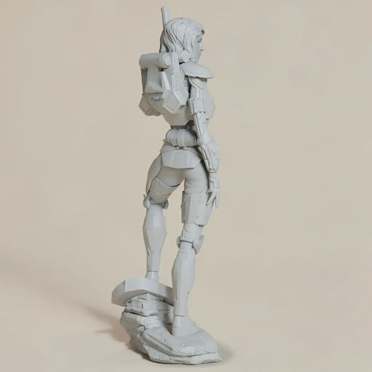 Unpainted 3D Figur Shae Vizla Mandalorian 3D Bemalen Diy Geschenk Farben 20 Cm 1:8