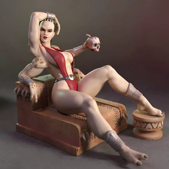 Небоядисана 3D Фигура Sheeva Mortal Kombat Relax 3D Боядисване DIY Подарък Цветове 20 см 1:8
