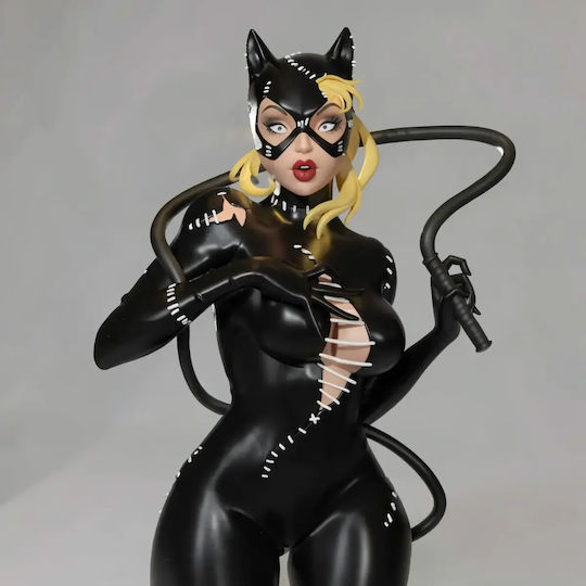 Unpainted 3D Figur Catwoman Tear Suit Bust Files Painting Diy Geschenk Farben 20 Cm 1:8
