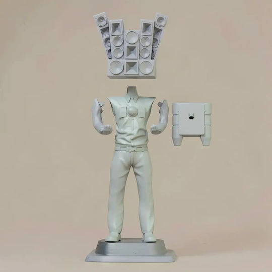 Άβαφη 3d Sammelbare Figur Speaker Man Joystick Basis 3d Βάψιμο Diy Δώρο Χρώματα 15,2 Cm 1:12