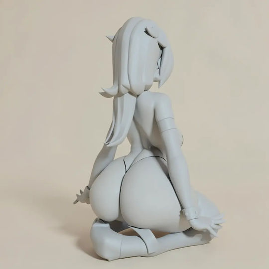 Unpainted 3D Figure Goth Rosalina Super Mario Pin Up Painting DIY Gift Colors 30 Cm 1:6