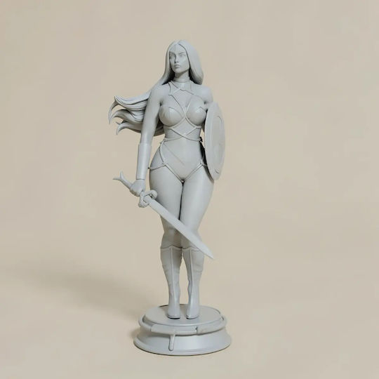 Unpainted 3D Figur Wonder Woman Classic Thicc 3D Painting Diy Geschenk Farben 15,2 cm 1:12
