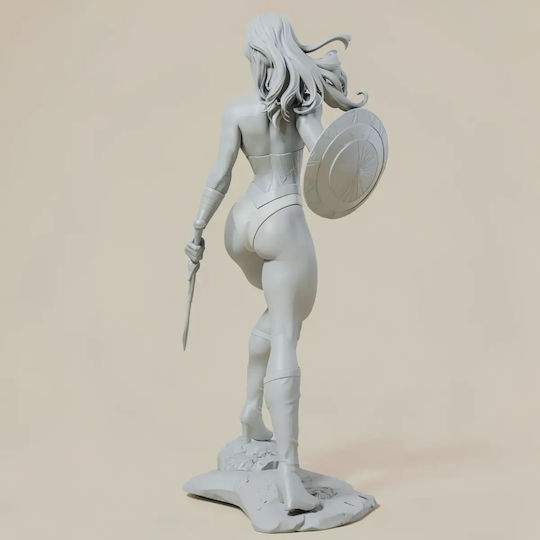 Unbemalte 3d Figur Wonder Woman Nsfw Modell Bemalung Diy Geschenk Farben 20 Cm 1:8