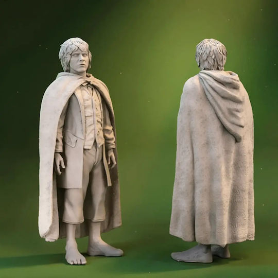 Небоядисана 3D Фигура Merry Brandybuck Hobbit Боядисване DIY Подарък Цветове 30 см 1:6