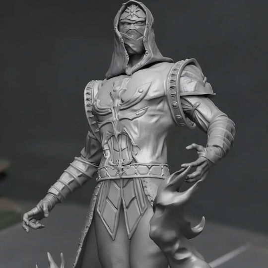 Άβαφη 3D Фигура Ermac V2 От Mortal Kombat Боядисване Направи Си Сам Подарък Цветове 20 См 1:8