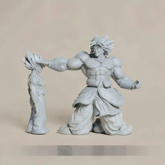 Небоядисана 3D Фигура Broly Killing Goku 3D Печат Модели Боядисване DIY Подарък Цветове 30 См 1:6