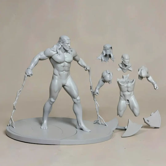 Unpainted 3D Figure Thor Naked NSFW Painting DIY Gift Colors 30 Cm 1:6