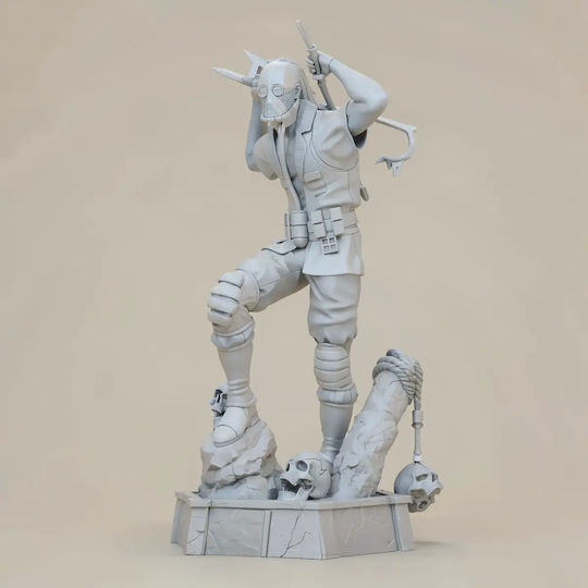 Небоядисана 3D Фигура Kabal Mortal Kombat 3 Ultimate 3D Боядисване DIY Подарък Цветове 20 см 1:8
