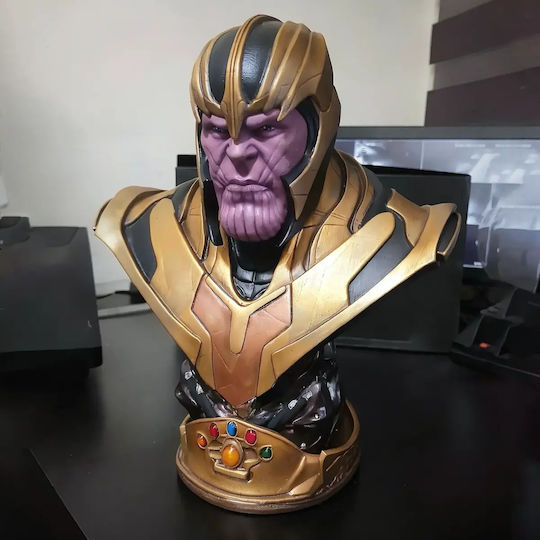 Unpainted 3D Figure Thanos Armor Bust 3D Painting DIY Gift Colors 30 Cm 1:6