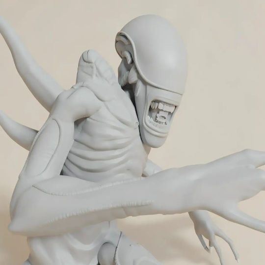 Unpainted 3D Figure Xenomorph Alien 3D Painting DIY Gift Colors 20 Cm 1:8