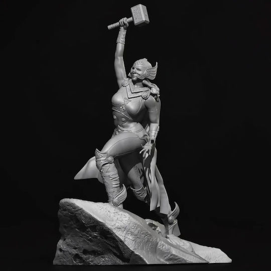 Unpainted 3D Figure Lady Thor Jane Foster 3D Model V2 Painting DIY Gift Colors 20 Cm 1:8