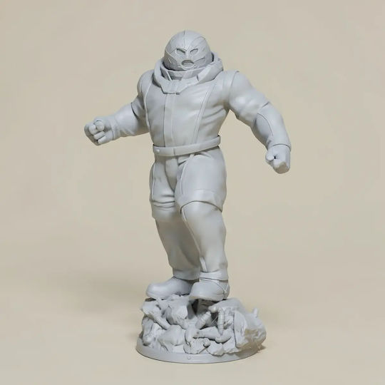 Unpainted 3D Figure Juggernaut Yellow Prisoner Deadpool 2 Painting Diy Gift Colors 30 Cm 1:6