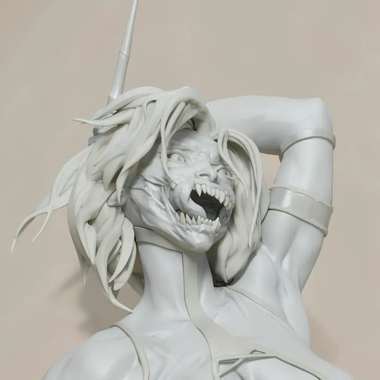Άβαφη 3D Фигура Mileena V2 От Mortal Kombat Боядисване DIY Подарък Цветове 20 см 1:8
