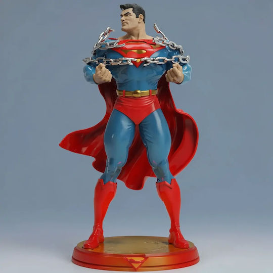 Небоядисана 3D Фигура Superman Breaking Chains 3D Печатана Фигурка Боядисване DIY Подарък Цветове 15,2 См 1:12