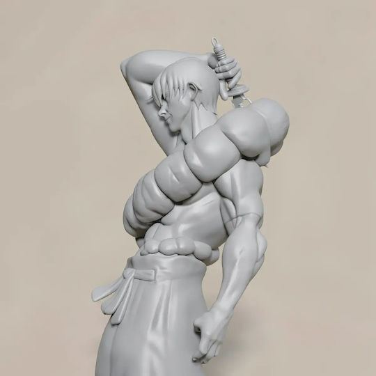 Небоядисана 3D Фигура Toji Sorcerer Killer Jujutsu Kaisen Цифрова Скулптура Боядисване DIY Подарък Цветове 15,2 См 1:12