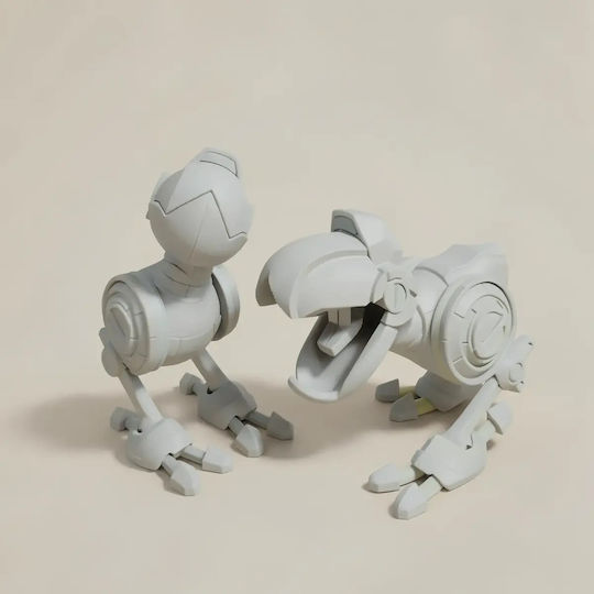 Άβαφη 3d Sammelbare Figuren Basic Tmnt Mouser Joystick Basis Diy Geschenk Farben 20 Cm 1:8