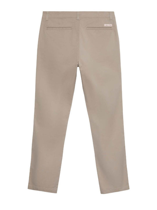 Παντελόνι Chino Ελαστικό σε Slim Εφαρμογή Χακί