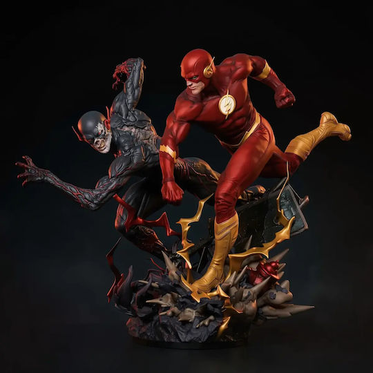 Άβαφη 3d Sammelbare Figur Flash Vs Black Flash 3d Βάψιμο Diy Δώρο Χρώματα 15,2 Cm 1:12