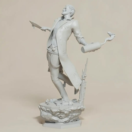 Небоядисана 3D Фигура Joker Hahaha Sculptures 3D Печат Боядисване DIY Подарък Цветове 30 см 1:6